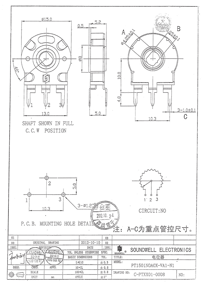 PT15西班牙電位器