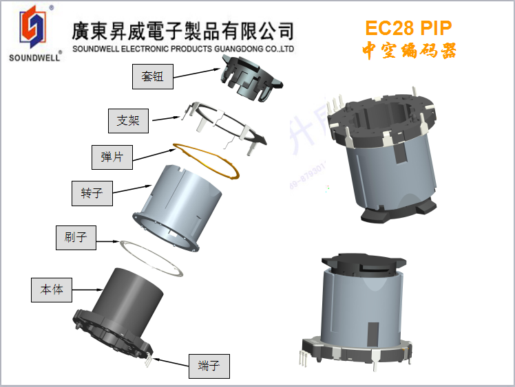 回流焊中空編碼器結(jié)構(gòu)圖